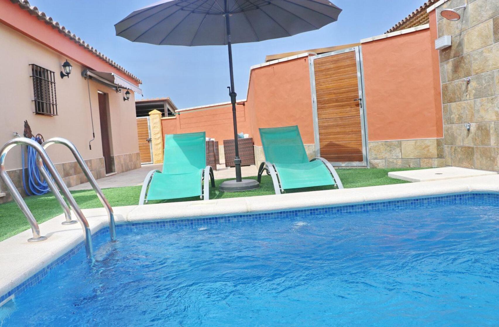 Chalet Sultan Con Piscina Conil De La Frontera Bagian luar foto